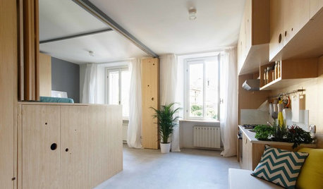 Mini und maßgefertigt: 34qm-Apartment mit drei Räumen in einem