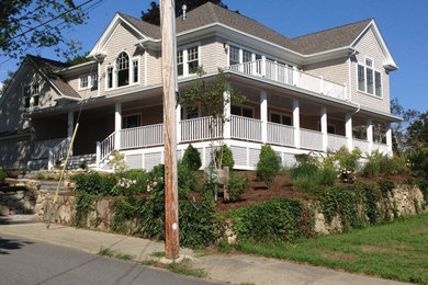 Example of a classic exterior home design in Boston