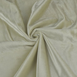 Hotham Beige and Yellow Plain Ready Made Velvet Curtains and Fabrics Beige Color - Upholstery Fabric