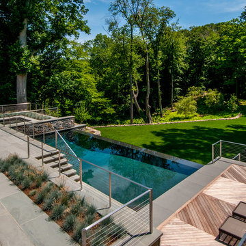 High End, Rye, NY, Gunite, Vanishing Edge, Swimming Pool and Hydrotherapy Spa