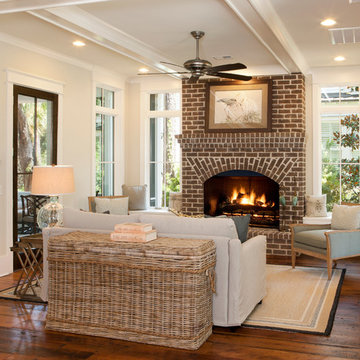Beach Style Living Room
