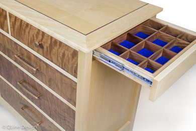 Custom dresser with hidden secret compartments