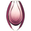 Wild Orchid Art Glass Vase