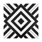 Retro 12x12 Self Adhesive Vinyl Floor Tile, Geometric, 20 Tiles/20 sq. ft.