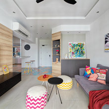 Houzz Tour: Creative Space-Planning ups the Game in This HDB Flat