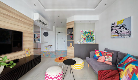 Houzz Tour: Creative Space-Planning ups the Game in This HDB Flat