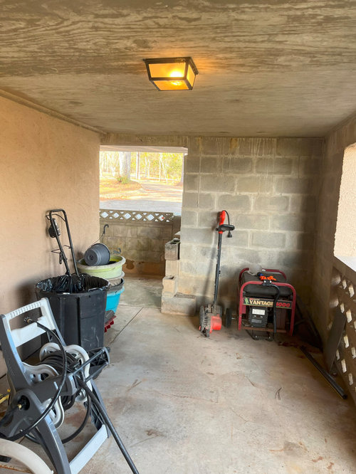 What to do with breezeway under a split level house