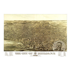 24x36 Vintage Historical Map Poughkeepsie New York Dutchess County 1874
