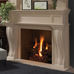Dartmouth Stone Fireplace Mantel - Indoor Fireplaces