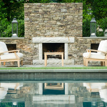 outdoor fireplace