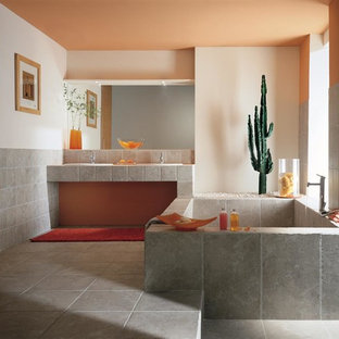 Coral And Gray Bathroom Ideas Houzz