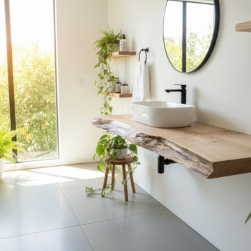 Customizable Live Edge Maple Vanity Tops, Made-To-Order