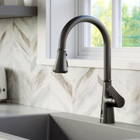 Karran Touchless One-Handle Triple Function Sprayer Faucet, Matte Black