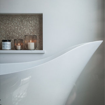 Industrial with a twist Master Bathroom