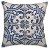 Blue Tile Pattern 18x18 Spun Poly Pillow