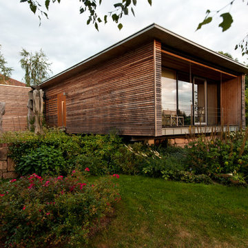 Fließender Wohnraum aus Holz