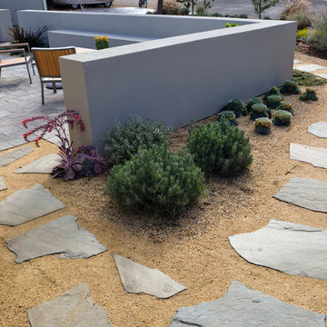 Modern Desert Style: a Water-Wise Front Yard Patio & Garden