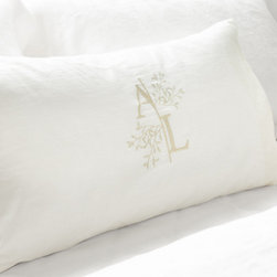 Bronte Monogram Linen Cushion - Sheets