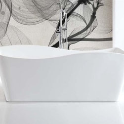 Aqua ONDULATO 67" Free Standing Bathtub - Bathtubs