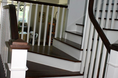 Staircase - large craftsman staircase idea in Salt Lake City