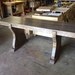 Pickled White Oak Pier Table / Altar Table - Console Tables
