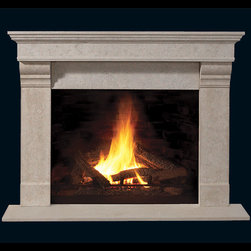 Harrison Stone Fireplace Mantel - Indoor Fireplaces
