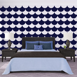 Modern Scallop Pattern - Wall Decals