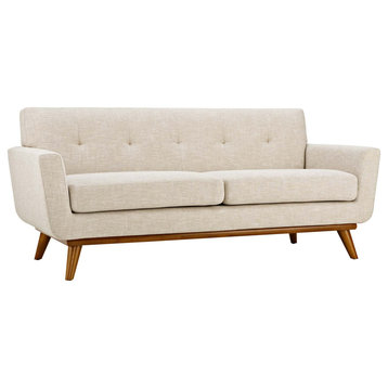 Engage Upholstered Fabric Loveseat EEI-1179-BEI