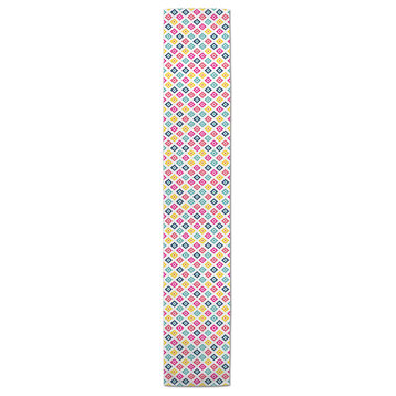 Summer Colorful Ikat 16x90 Table Runner