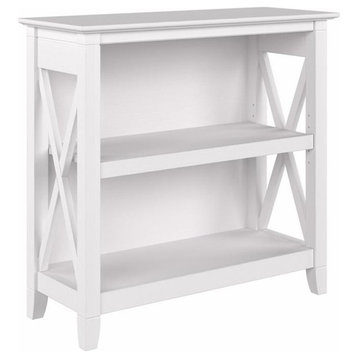 Key West Small 2 Shelf Bookcase in Pure White Oak - Engineered Wood