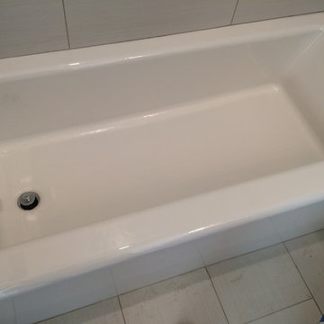 Rust stains on new Kohler castiron tub
