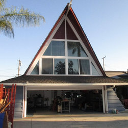 Motorized Power Screen Installed on Garage Door - Products