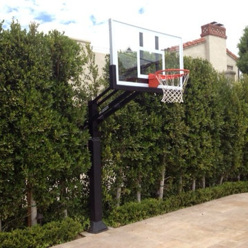 Shirin S's Pro Dunk Gold Basketball System on a 30x28 in Beverly Hills, CA