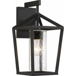 Nuvo Lighting - Nuvo Lighting 60/6592 Hopewell - 1 Light Medium Outdoor Wall Lantern - Hopewell; 1 Light; Medium Lantern; Matte Black FinHopewell 1 Light Med Matte Black Clear Se *UL: Suitable for wet locations Energy Star Qualified: n/a ADA Certified: n/a  *Number of Lights: Lamp: 1-*Wattage:60w A19 Medium Base bulb(s) *Bulb Included:No *Bulb Type:A19 Medium Base *Finish Type:Matte Black