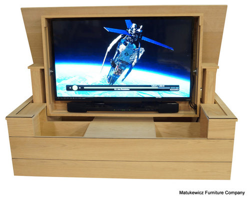 Modern Ultra Low Profile / Flip Up TV-Lift - Modern Ultra Low Profile / Flip Up TV-Lift - Entertainment Centers And Tv  Stands