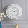 ACME Nysa Wall Clock, Mirrored and Faux Crystals