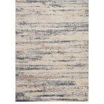 Nourison - Nourison Rustic Textures 7'10" x 10'6" Beige/Grey Modern Indoor Area Rug - This beautifully carved contemporary rug from the Rustic Textures Collection brings deep grey, beige, and cream together in brushstroke abstract patterns for a weathered, rustic decor feel that adds depth and texture to any space. A soft, silky high-low pile with subtly distressed colors make this rug the perfect choice for a modern accent.