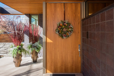 Design ideas for a contemporary entryway in Denver.