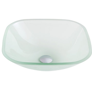 ANZZI Victor Vessel Sink, Frosted Finish