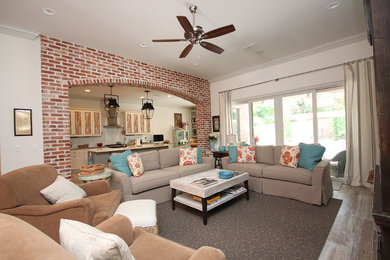 Inspiration for a timeless living room remodel in Miami