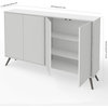 Atlin Designs Contemporary Storage Console Table in White