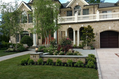This is an example of a traditional landscaping in New York.