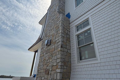 Example of an exterior home design in Philadelphia