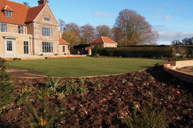 Traditional garden in Hampshire.