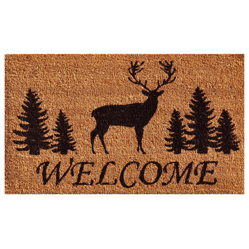 Elk Forest Welcome Doormat, 17"x29"