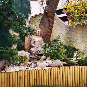 Création d'un petit coin jardin
