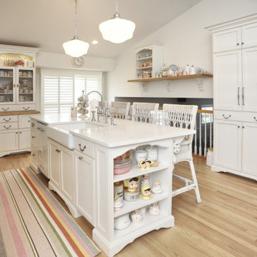 Light Country French Kitchen with Vintage Elements
