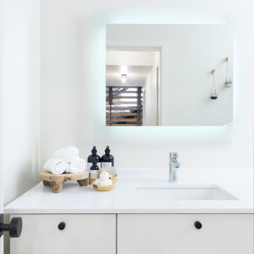 Clean White Washroom