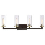 Minka Lavery - 4-Light Bath, Aged Kinston Bronze With Brushed Brass Highlights - Number of Bulbs: 0
