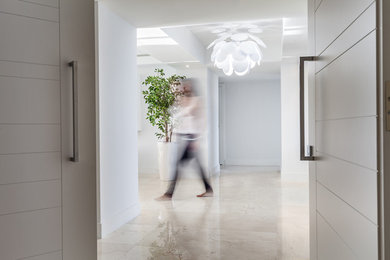 Design ideas for a modern entryway in Miami.